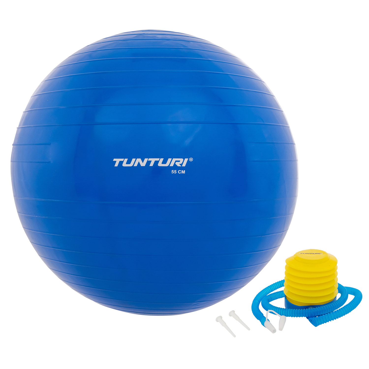 Fitnessbal - Gymball - Swiss - Inclusief - Blauw Tunturi Fitness